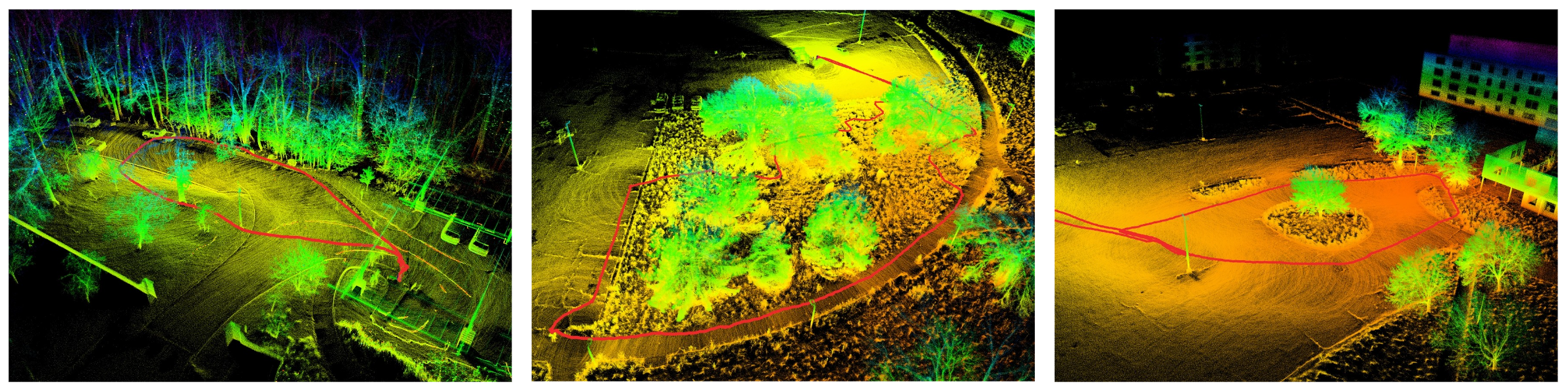 Maps generated by Faster-LIO